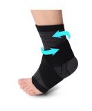 Ankle Brace for Achilles & Plantar Fasciitis Relief Compression Sleeve & Support Strap for Men & Women | Heel Protector for Pain Relief & Tendonitis - Buy Online on GoSupps.com
