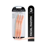 About Face Fuzz-Free Facial Razors for Shaving & Exfoliating - Includes 3 Beauty Groomers - For Face, Lips & Eyebrows Fuzz Free Facial Razor - Buy Online on GoSupps.com