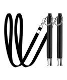 ICOUVA Dog Whistle 2 Pack Professional Ultrasonic Dog Training Whistle With Lanyard Neck Strap Training Assistant for Recall and Barking Control - Buy Online on GoSupps.com