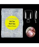 gootrades Soft Gel Toe Nail Tips for Soak Off Gel Extension - 360pcs, Clear False Toenails for Home DIY Manicure - 12 Sizes - Buy Online on GoSupps.com