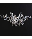 Teyglen Crystal Bridal Hair Comb - Sparkly Opal Rhinestone Headpiece for Women - Buy Online on GoSupps.com