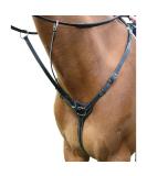 Shires Salisbury 3 Point Breastplate-Black/Silver Pony - Buy Online on GoSupps.com