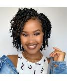 Niseyo 6 Inch Pre-twisted Passion Twist Hair 8 Packs Pre-looped Crochet Short Braids 1B/Natural Black - Buy Online on GoSupps.com