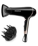 Aigostar Lora 2400W Ionic Hair Dryer - 3 Temperature Levels 2 Airflow Speeds Black - International Shipping Available - Buy Online on GoSupps.com