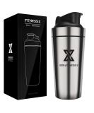 X SIM FITNESSX 700ml Stainless Steel Shaker Bottle - Perfect for Gym Yoga & Sports Mixing - Buy Online on GoSupps.com