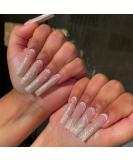 Buy Justotry 24pcs White Butterfly Coffin Nails - Rhinestone Press-On Ballerina Artificial Fingernails for Women - Buy Online on GoSupps.com
