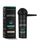 UOYOU Light Blonde Hair Fibres 27.5g Bottle | Natural Keratin Hair Loss Concealer for Men and Women | Hair Building Fibres Powder - Pack of 1 - Buy Online on GoSupps.com