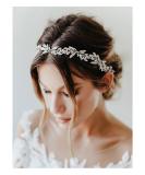 SWEETV Silver Leaf Wedding Headpiece | Handmade Bridal Hair Accessory - Buy Online on GoSupps.com