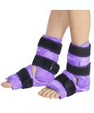 REVIX Ankle Ice Pack Wrap for Pain Relief - Reusable Cold Compression for Ankle Injuries, Plantar Fasciitis, Achilles Tendonitis - 2 Packs (Purple) - Buy Online on GoSupps.com