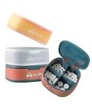 Portable Pill Organizer - Small Pill Case for Purse & Pocket | Daily 4x Pill Box for Vitamins & Supplements (3 PCS - Buy Online on GoSupps.com