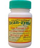 Bean-zyme 150 Count - 400 GALU per Tablet | Digestive Enzyme Supplement - Buy Online on GoSupps.com