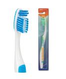 SmileGoods A352 Toothbrush - 35 Tuft Soft Bristle with Tongue Cleaner | 72 Individually Packaged Assorted Colors | Bulk Pack of Premium Toothbrushes - Buy Online on GoSupps.com