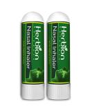 Herbion Naturals Nasal Inhaler 0.05 Fl Oz (1.5ml) - Pack of 2 - Non-Medicated Relief for Nasal Congestion, Sinusitis & Allergies - Buy Online on GoSupps.com