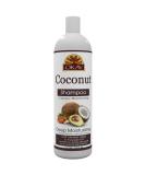 OKAY Coconut Deep Moisturizing Shampoo - Sulfate Silicone & Paraben Free - Nourishes & Strengthens All Hair Types - 12oz Made in USA - Buy Online on GoSupps.com