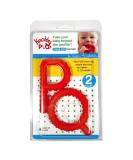Stage 2 Teether - Red Knobby P's & Q's: Chewy Sensory Toy for Babies - Buy Online on GoSupps.com