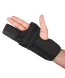 Boxer Finger Splint with Padded Support Brace for Fractures - Medium Size, Fits Left or Right Hand - Ring and Little Finger Protection - Removable Splint Included (1 Pack) - Buy Online on GoSupps.com