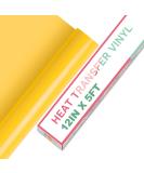 HTVRONT HTV Vinyl Rolls Heat Transfer Vinyl - 12 x 5ft Yellow HTV Vinyl for Shirts  Iron on Vinyl for All Cutter Machine - Easy to Cut & Weed for Heat Vinyl Design (Yellow) Yellow 12 x 5 FT Classic - Buy Online on GoSupps.com