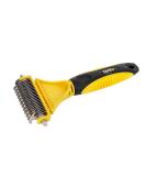 Shop Lionto Undercoat Brush for Dogs | Stainless Steel Grooming and Debris Removal Comb - Buy Online on GoSupps.com