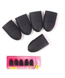 Phantomsky 10-Piece Nail Polish Remover Clips Set | Durable Gel Nail Art Tool | Reusable Nail Caps for UV Light | Black - Buy Online on GoSupps.com
