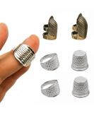 Suxgumoe Metal Sewing Thimble Finger Protector Set for Quilting & Embroidery - 6 Pieces - Buy Online on GoSupps.com