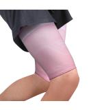 Compression Thigh Bandage for Men & Women - Ventilated Support with Non-Slip Silicone for Muscle Recovery - 2 Pack (Pink L) - Buy Online on GoSupps.com