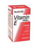 HealthAid Vitamin E 1000iu - 60 Capsules | Antioxidant Support | Skin Health | Immune System Booster - Buy Online on GoSupps.com