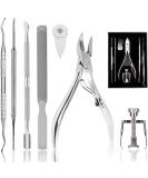 Toenail Clippers Set 7Pcs Staineless Steel Ingrown Toenail Tool Kit Professional Toe Nail Nippers Set for Ingrown & Thick Nail Surgery Grade Manicure Pedicure Tool By OosoFitt Silver - Buy Online on GoSupps.com