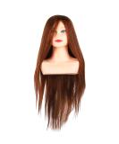 Shop Window Doll Head for Hairstyling Training - Dark Brown Hair Styling Training Head for Hairdressers - Buy Online on GoSupps.com