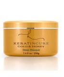 Keratin Cure Gold & Honey Deep Hair Mask Masque Conditioning Strengthen Dry Damaged Growth Relieves Scalp for all hair Moisturizing Reparation Argan Coconut Marula Women Men Beards 8 Oz 250 g / 8 Ounce - Buy Online on GoSupps.com