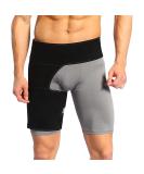 Adjustable Neoprene Grip Support Wrap for Thigh Pain Relief - Pain Wraps for Hips & Thigh Recovery for Men & Women - Black - Buy Online on GoSupps.com