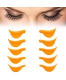 Wekuw 10-Piece Silicone Eyelash Lift Pads - Ideal for Curved Eyelash Styling - Orange Lash Lift Tools - Buy Online on GoSupps.com