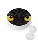Buy Portable Travel Contact Lens Case - Yellow Eyes Design | Stylish Storage Box for Contact Lenses - Buy Online on GoSupps.com