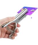 Hole Punch 2 Reach 1/4 inch Heavy Duty Single Paper Punch - Portable Hand Held Long Hole Punch for Paper, Cards, Plastic, Cardboard - Silver (1/4-6mm Hole) - Buy Online on GoSupps.com