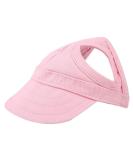 Pet Dog Sun Protection Visor Hat - Adjustable Strap Sport Hat (Pink S) - Buy Online on GoSupps.com