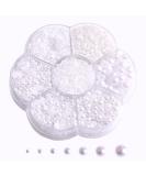 5800pcs Flatback Pearls for Artwork Making - DIY Rhinestones Accessory | White Half Pearls for Crafts & Nail Art - Buy Online on GoSupps.com