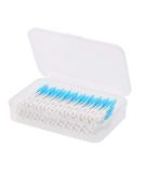 Anself 160 Pieces Silicone Double-Sided Interdental Brushes Toothbrush Interdental Brushes for Cleaning Narrow Interdental Teeth Blue - Buy Online on GoSupps.com