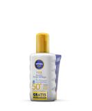 NIVEA SUN KIDS Sensitive LF50 Sunscreen 200ml + Pocket Size 30ml - Safe UV Protection for Children - International Shipping - Buy Online on GoSupps.com