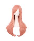 MapofBeauty 28 Inch Women Side Bangs Long Curly Hair Cosplay Wig in Orange Pink - 70cm - Buy Online on GoSupps.com