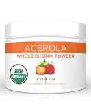 KOYAH Organic Acerola Cherry Powder - 220 Servings (200% Vitamin C) | Freeze-dried Whole-Cherry Powder - Buy Online on GoSupps.com