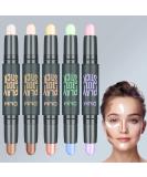 5Pcs Cream Contour Sticks Makeup Kit for Beginners - Highlighter, Contour, and Concealer Stick Set for Flawless Face Makeup - Buy Online on GoSupps.com