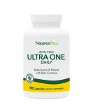 NaturesPlus Ultra One Iron Free - 90 Capsules - High Potency Daily Multivitamin & Mineral Supplement for Natural Energy - Vegetarian & Gluten-Free - Buy Online on GoSupps.com