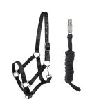 PFIFF 102931 Halter and Rope Set - Durable Black Plastic Halter & Lead Rope for Horses - International Shipping Available - Buy Online on GoSupps.com