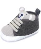 LACOFIA Baby Boys Gray Sneakers | Infant Anti-Slip Soft Sole 3D Animal Shoes - Buy Online on GoSupps.com