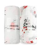 Norinori Muslin Squares Baby Swaddle Blanket - Soft Cotton 47x47inch - Pink (2 Pack) | Breathable & Durable Multi-Use Blankets - Buy Online on GoSupps.com