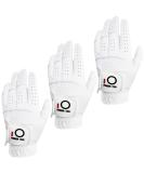 Men's Golf Rain Grip Gloves - 3 Pack, All Weather Durable, Sizes S- XL (White/Black/Blue/Red/Brown) - Buy Online on GoSupps.com