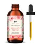 Baja Basics Rose Oil Serum - 100% Pure Rose Essential Oil for Skin, Hair, and Nails - 1 oz Unrefined Moisturizer - All Natural Hydrating Skincare - Buy Online on GoSupps.com