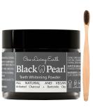 Activated Charcoal Powder with Bamboo Toothbrush for Teeth Whitening | Made In USA | Teeth Stain Remover | Safe for Gums & Enamel | Natural Toothpaste with Vegan Coconut Charcoal & Bentonite Clay - Buy Online on GoSupps.com