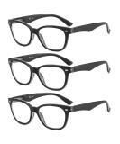 Suertree 3 Pack Blue Light Filter Reading Glasses - UV Blocked Unisex Computer Glasses 1.5x Diopters - Buy Online on GoSupps.com