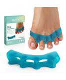 Welnove 8 Pack Toe Separators Bunion Corrector for Women/Men Toe Spacers Foot Alignment - Dividers to Correct Bunions Hammertoes Relief Restore Feet (Blue) - Buy Online on GoSupps.com