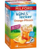 Milford Cool & Tasty Orange Peach Tea Zero Calories Sugar-Free Lactose-Free Gluten-Free Vegan | 20 Tea Bags 50g - Buy Online on GoSupps.com